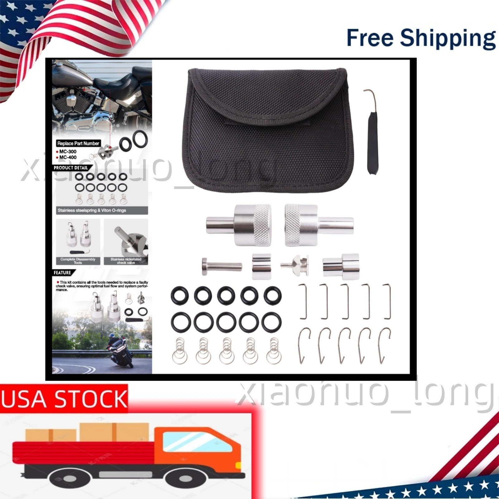 Check Valve Repair Tool Kit for Harley EFI Fuel System 2001-2025,Fuel Line Disc