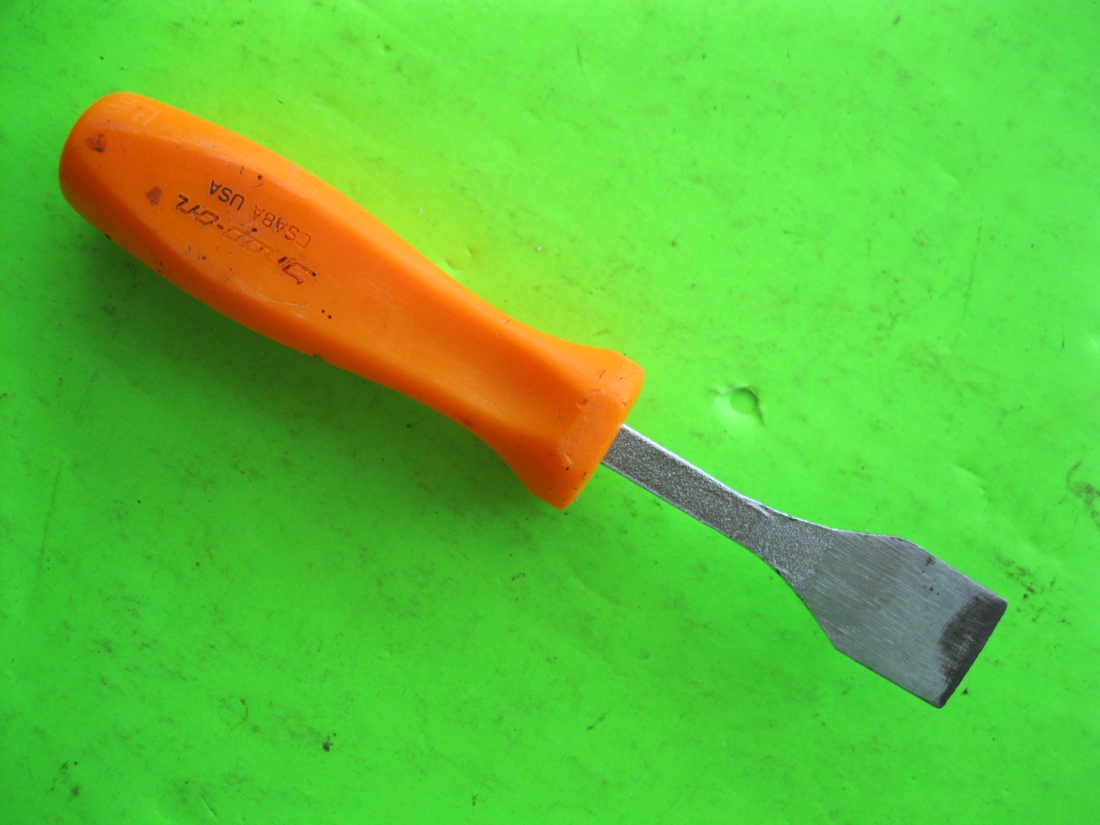 Snap On CSA8A Carbon Gasket Scraper Orange Handle, USA