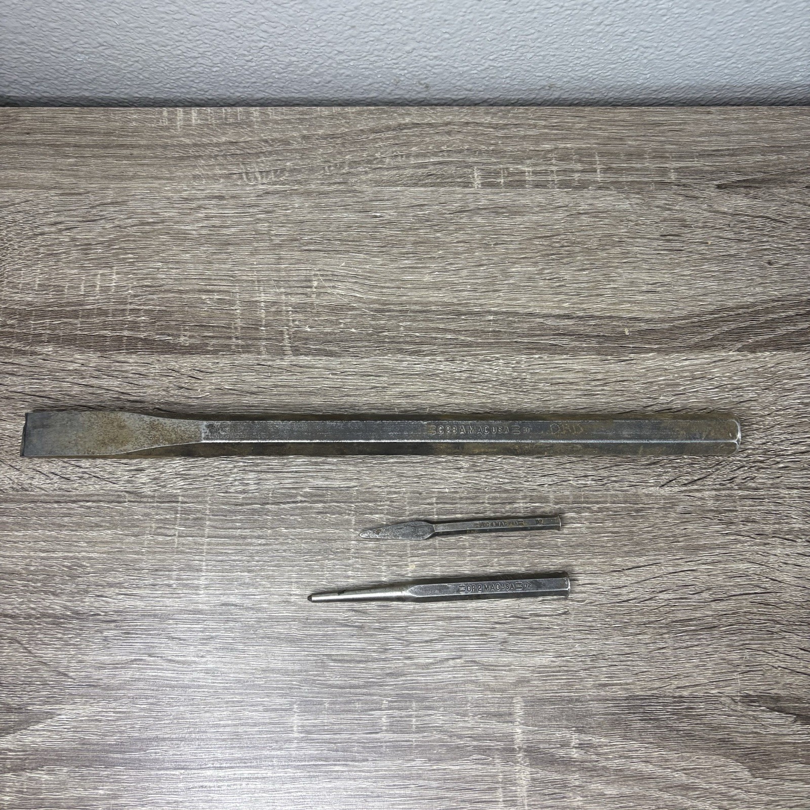 Mac Tools 7-1/2” Chisel C28 USA Punch Lot Mixed CP2 FCC4