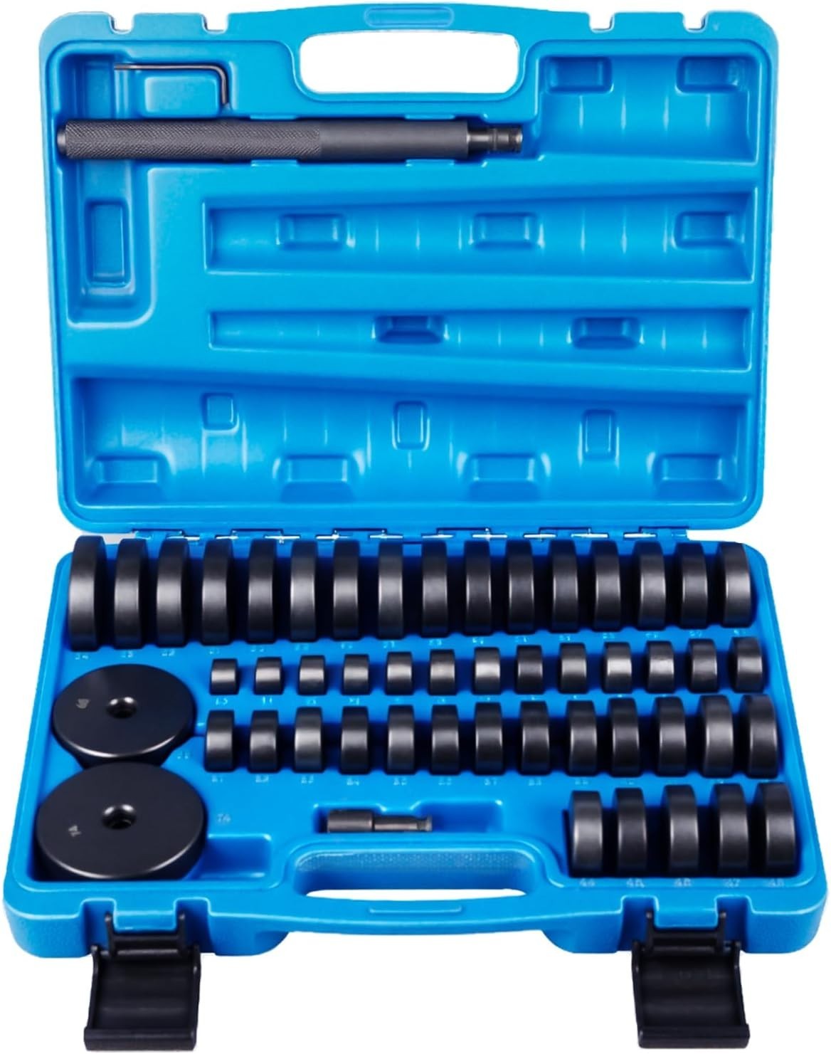 Universal Bushing Driver Tool Kit – 52 Discs for Efficient Bearing Replacement