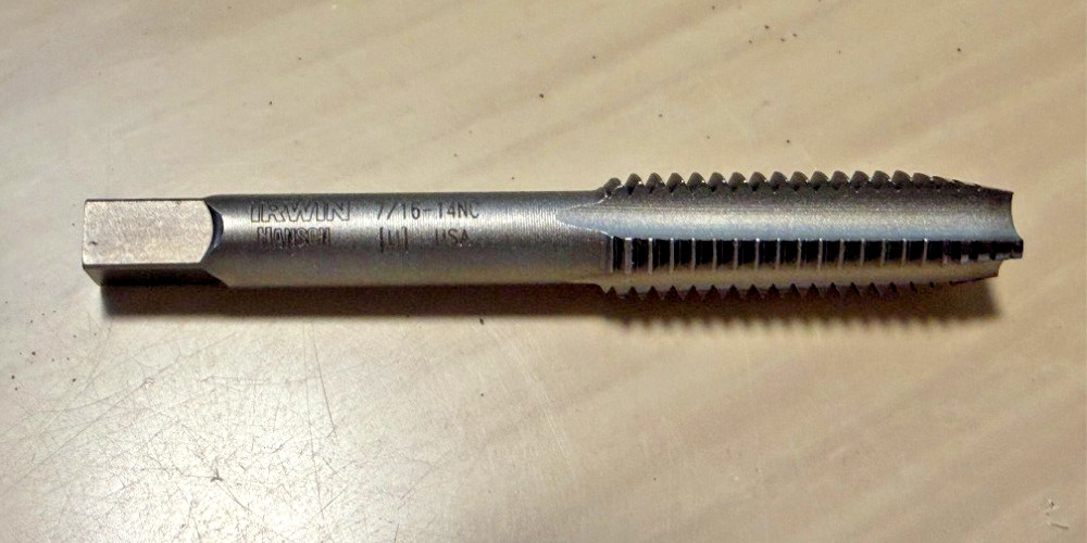 IRWIN 1339 Hanson 7/16″-14 UNC SAE HCS Right-Hand TAPER Tap USA