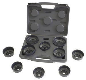 Lisle Corporation 61450 10 Piece Oil Filter Cap Wrench Set