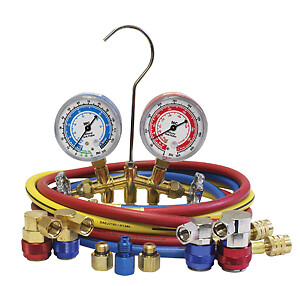 Mastercool 66661-Ayf Dual 134A And 1234Yf� Brass Manifold Gauge Set