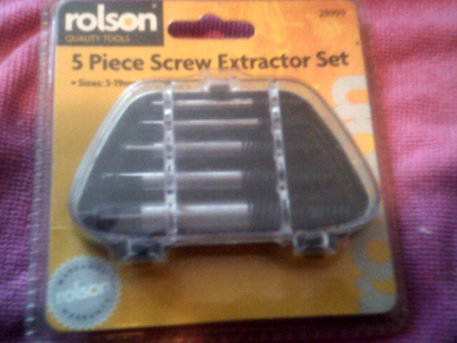 SCREW / STUD EXTRACTORS 5 PIECES ROLSON BRANDED