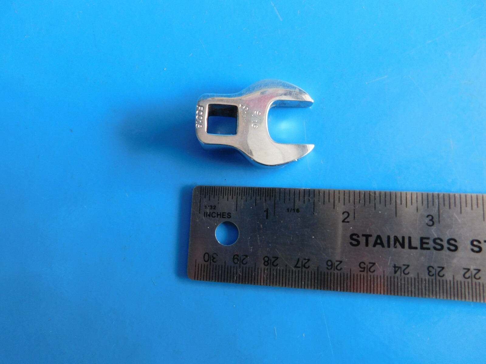 USED, SNAP ON TOOLS ” 9/16 IN.” 3/8 DR. CROWSFOOT , PART #FCO18