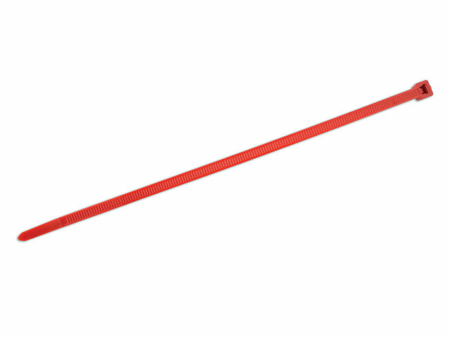 Connect 30340 Cable Tie 200mm x 4.8mm Red Pk 100