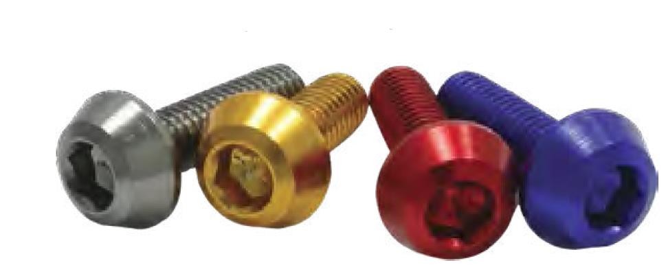 Drc D58-52-412 Taper Bolts – M6 x 12mm – Titanium (4pk)