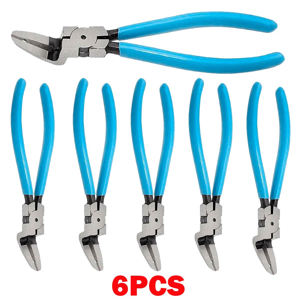 6Pc Car Trim Clip Upholstery Removal Pry Tool Door Fastener Pin Pliers Puller