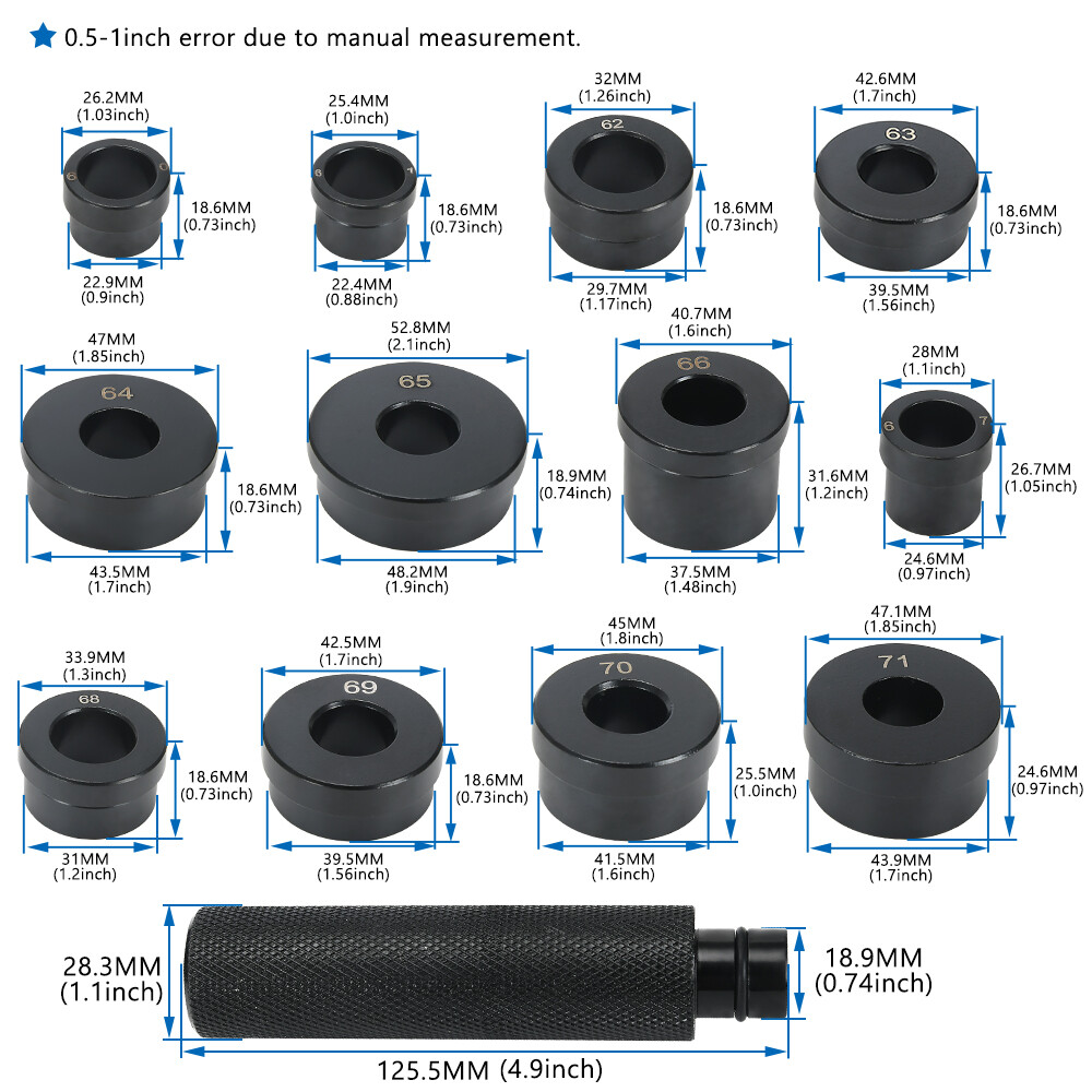 Bushing Driver Set Tool Kent-Moore SPX For Master GM Transmission T-0220-700R4