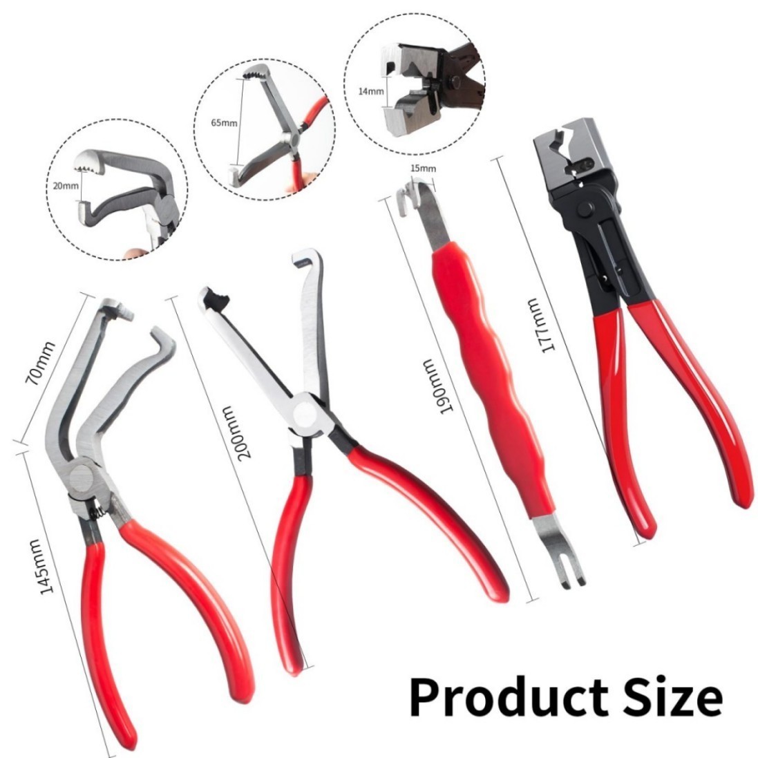 4Pc Electrical Disconnect Pliers For Car Connector Separator Automotive Tool***