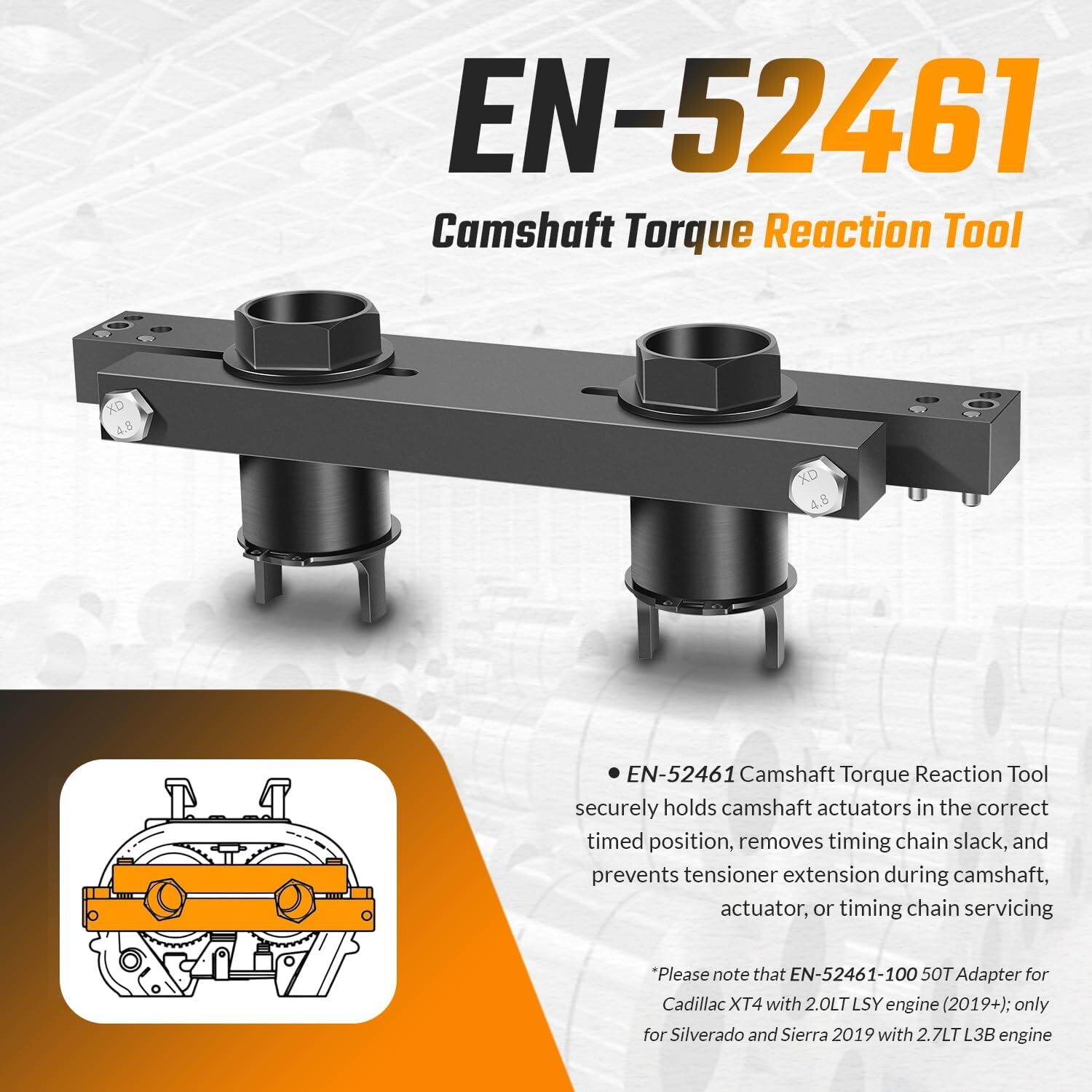 Engine Camshaft Timing Tool Kit, Replace EN-52461, EN-52476, EN-52462, For Chevy