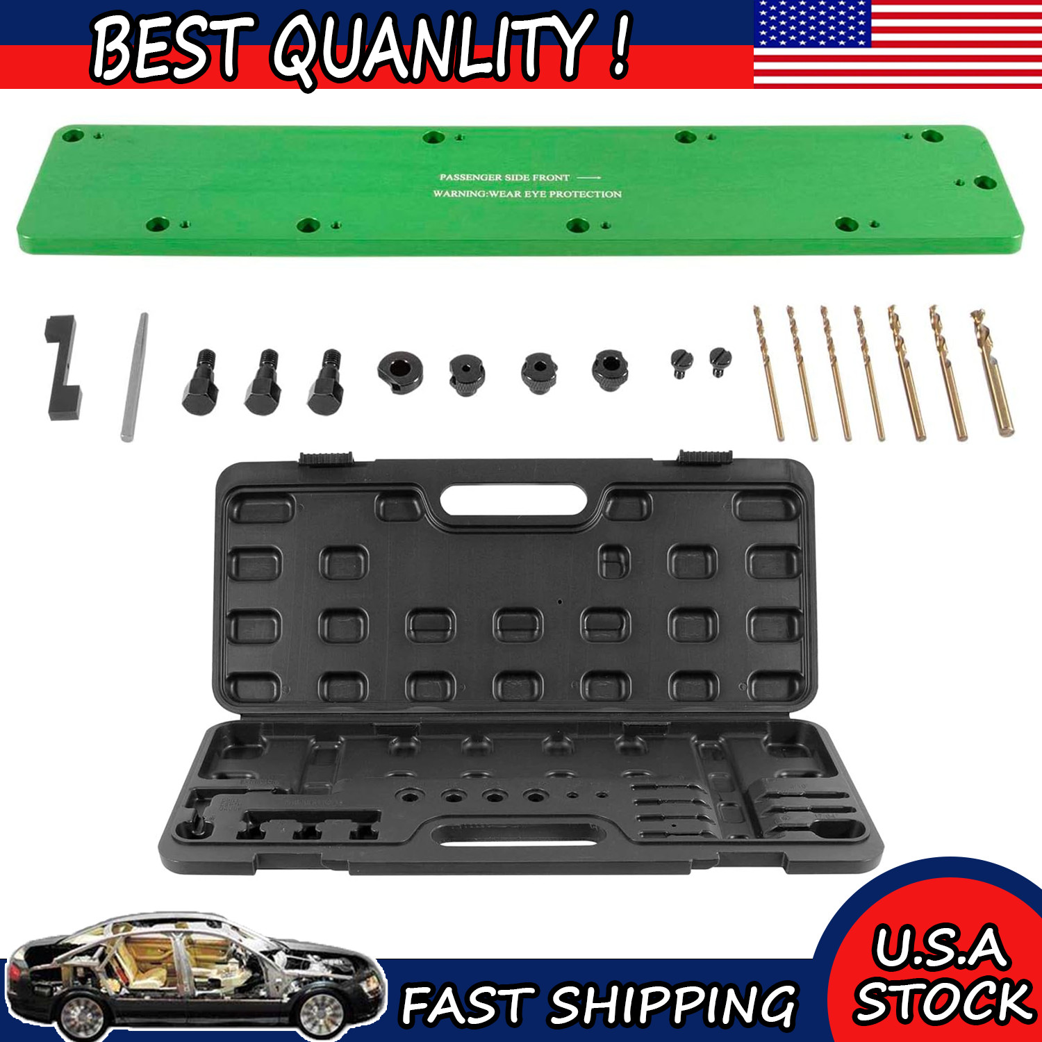 71500 Exhaust Manifold Bolt Drill Template Removal Tool Kit for Dodge 5.7L Hemi