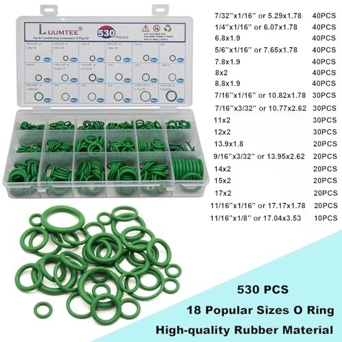 Car AC Repair Kit 838PCS R134A Valve Core Remover Installer Tool O Ring Seals