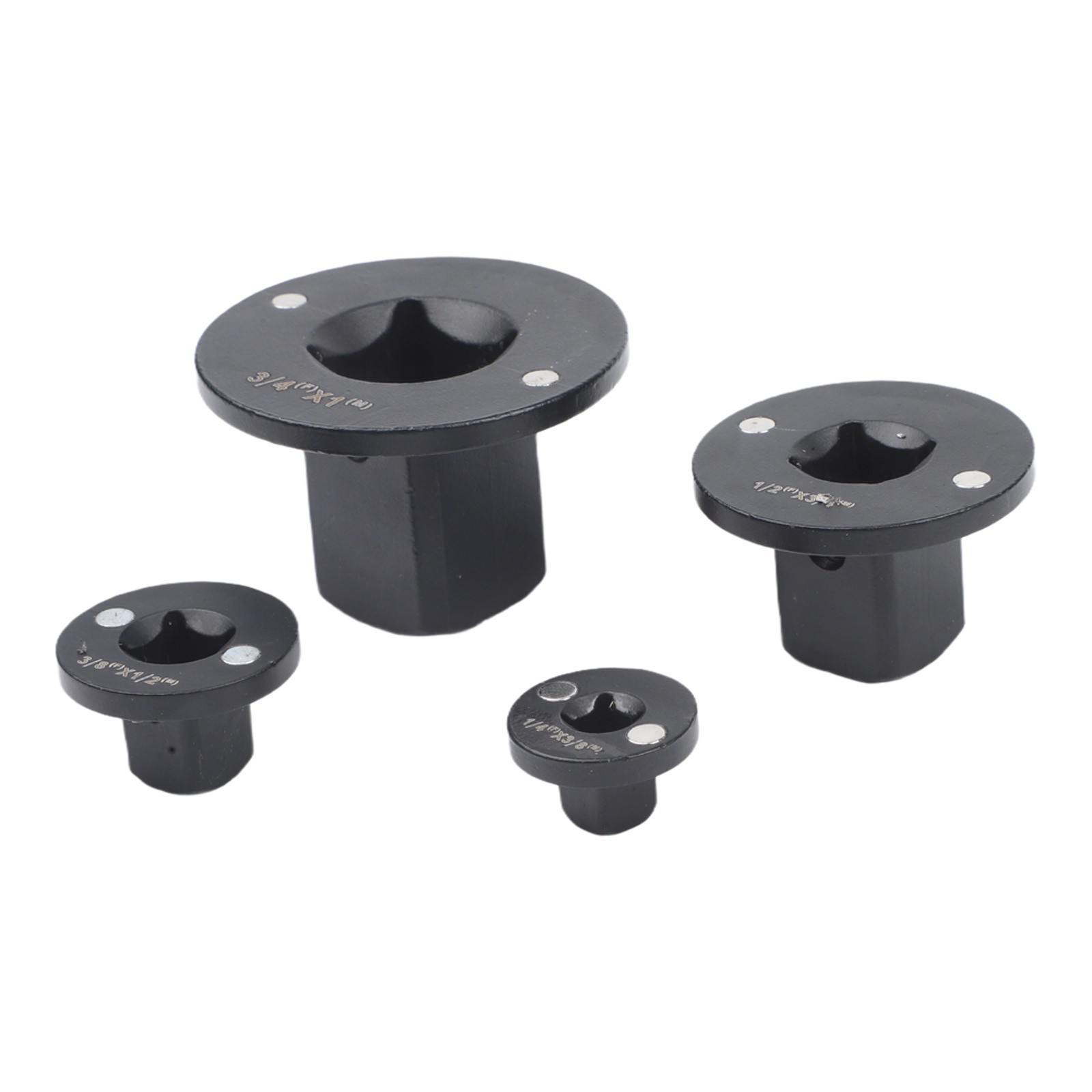 Socket Adapter Kit 4PCS Low Profile with Magnetic Holder for Heavy Duty