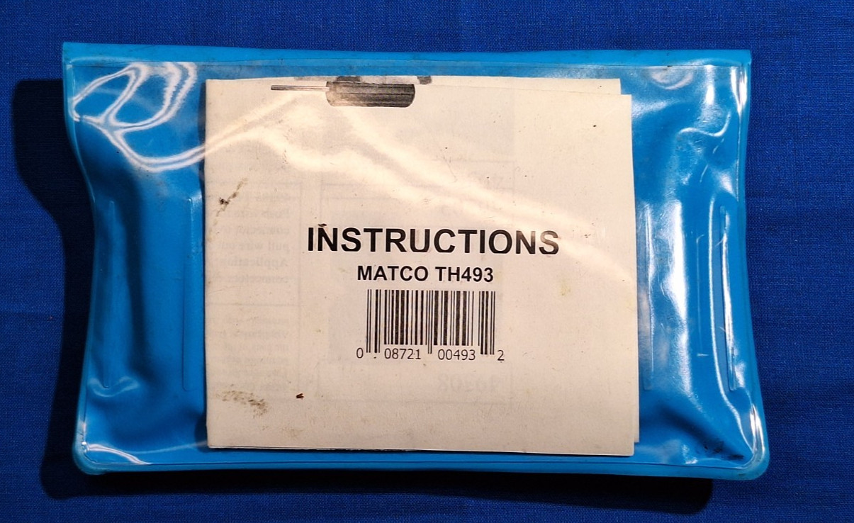 Thexton 493 / Matco 493 Terminal release 7 piece tool kit with instructions
