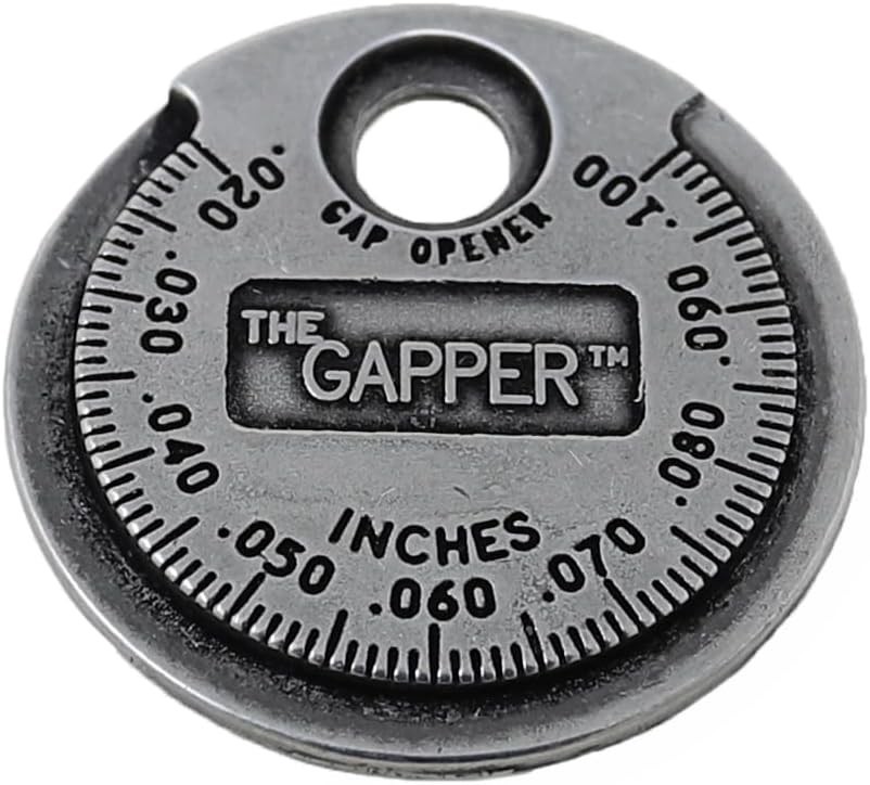 3235 Spark Plug Gapper: Coin-Style Spark Plug Gap Tool, 0.020″–0.100″ Measure…