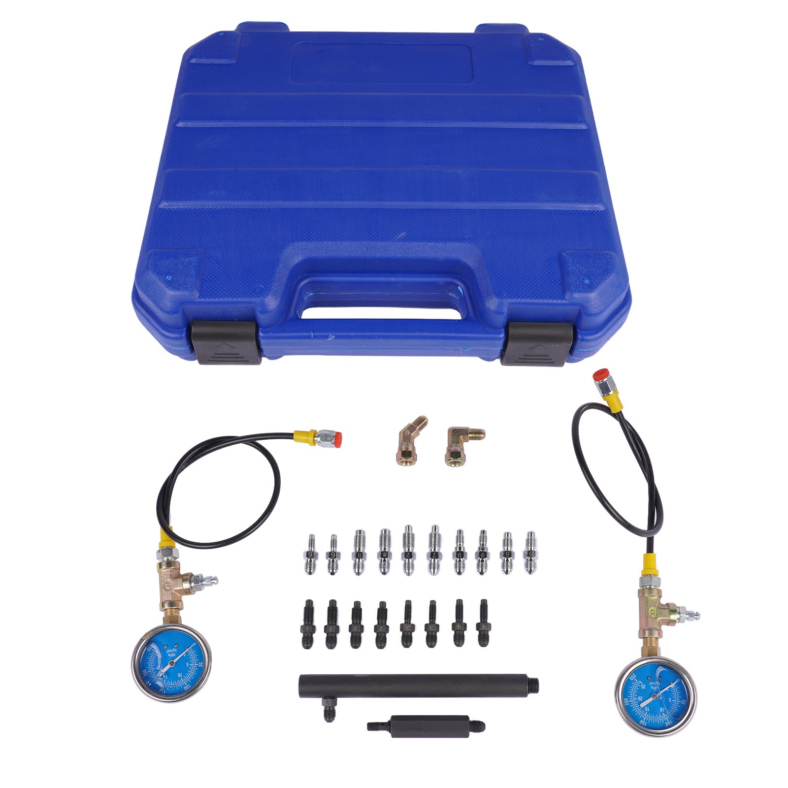 Brake Pressure Gauge, Universal Brake Pressure Tester, 0-3500PSI, ABS Gauge Kit