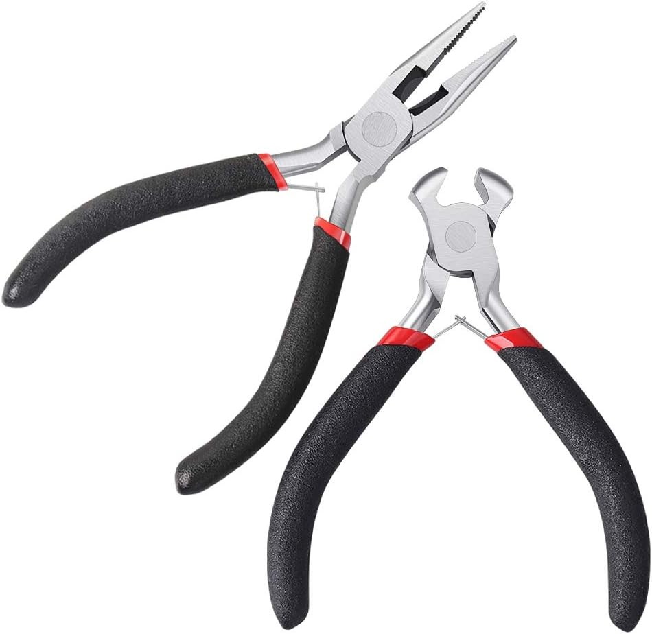 2-Pack Zipper Repair Kit – Install Pliers and Tool for Brown