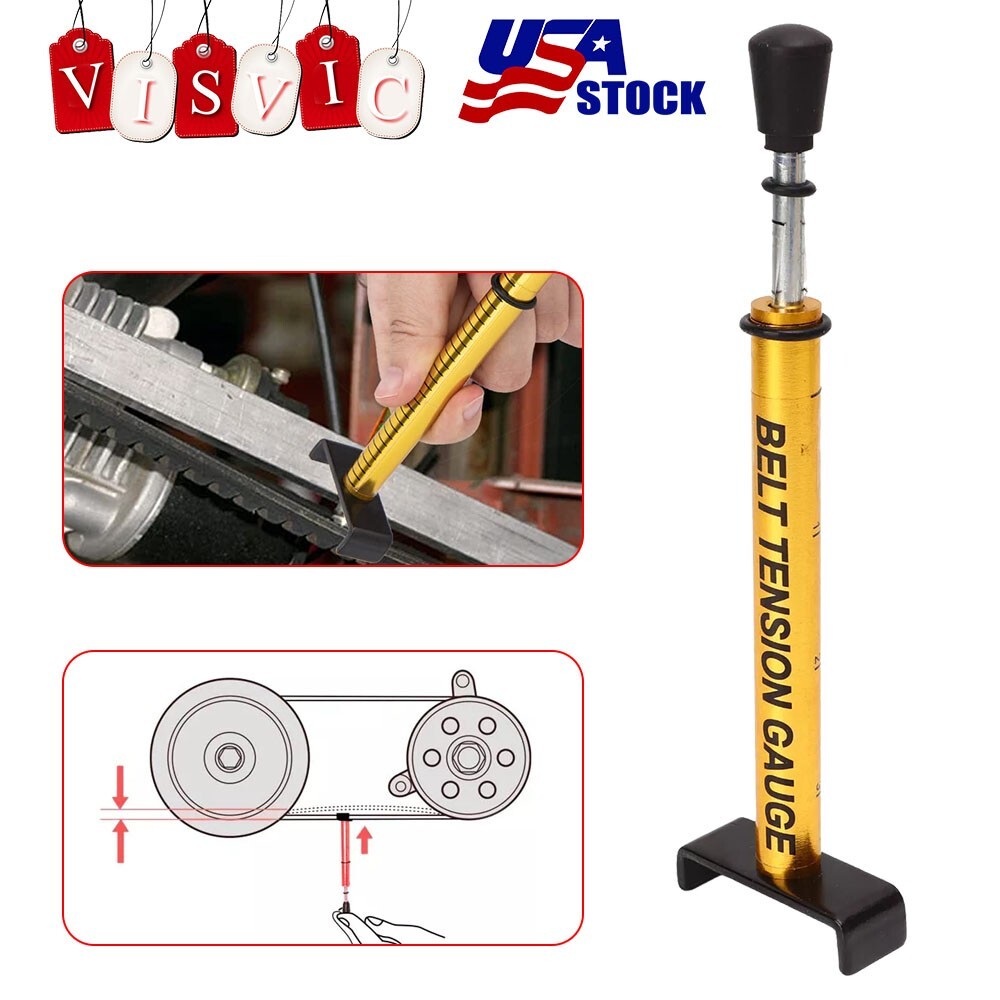 Motorcycle Secondary Drove Belt Adjustable Belt Tension Gauge Tool USA