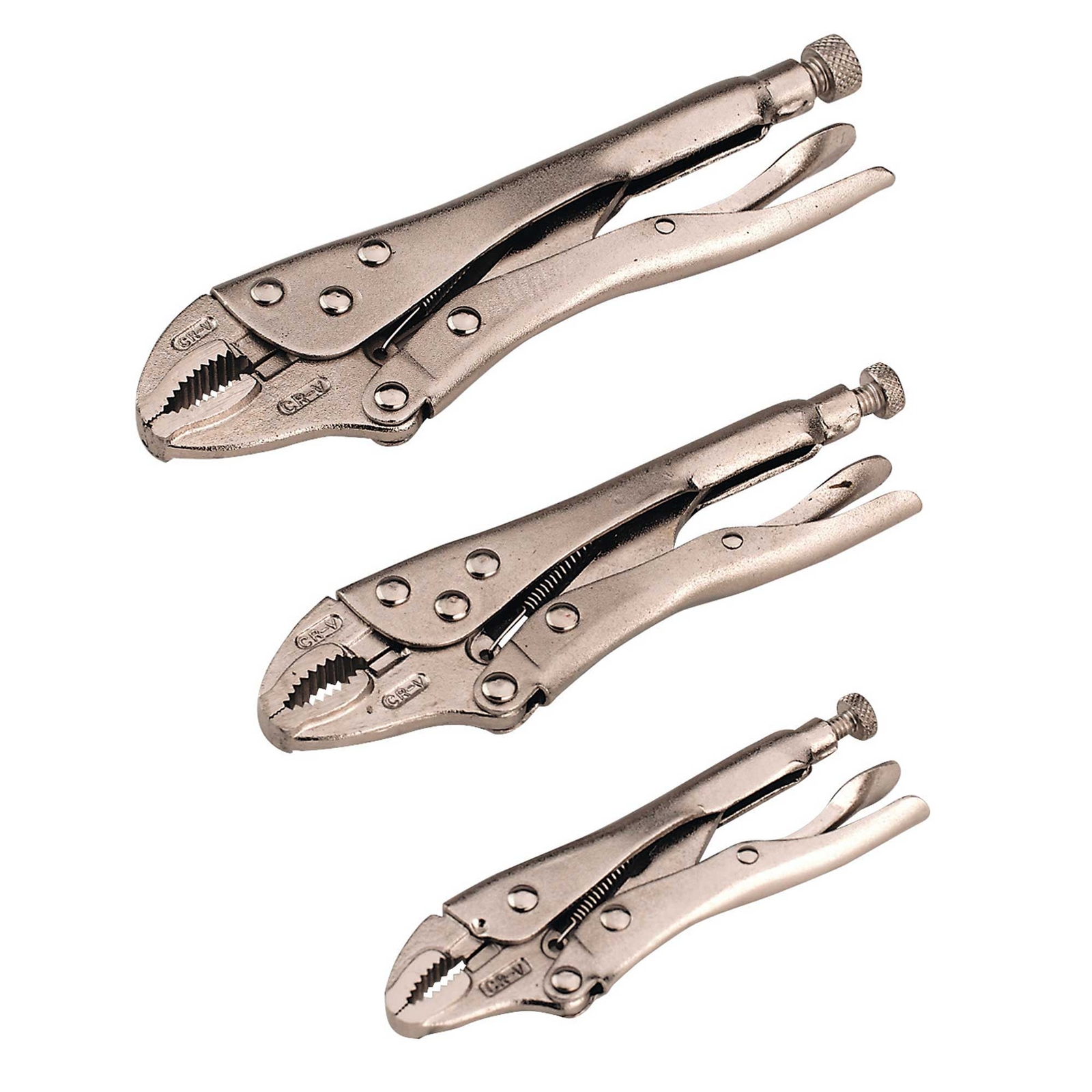 Sealey Siegen Tools Steel Jaw Locking Garage Work Hand Pliers Set 3pc – S0463