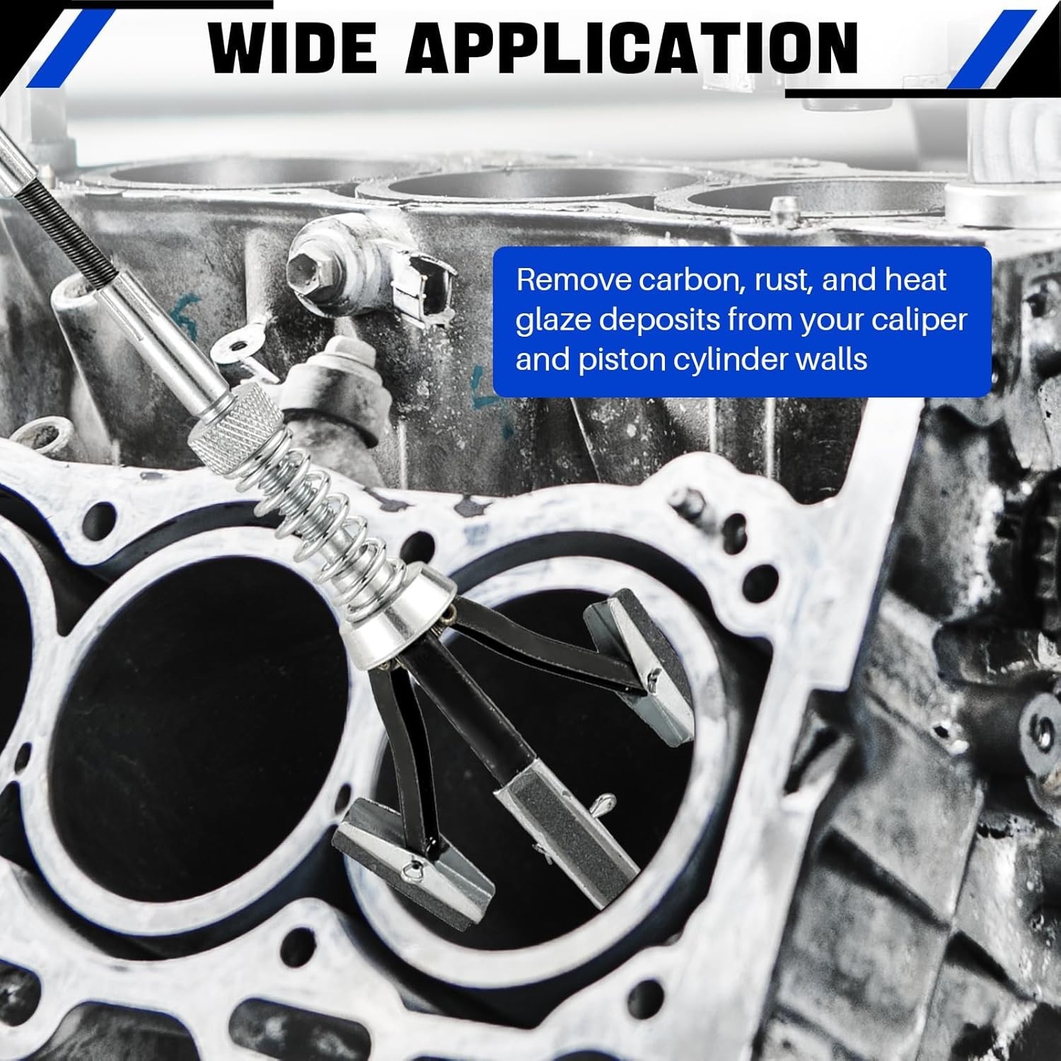 Engine Brake Cylinder Hone Tool with 220 Grit for Efficient Restoration