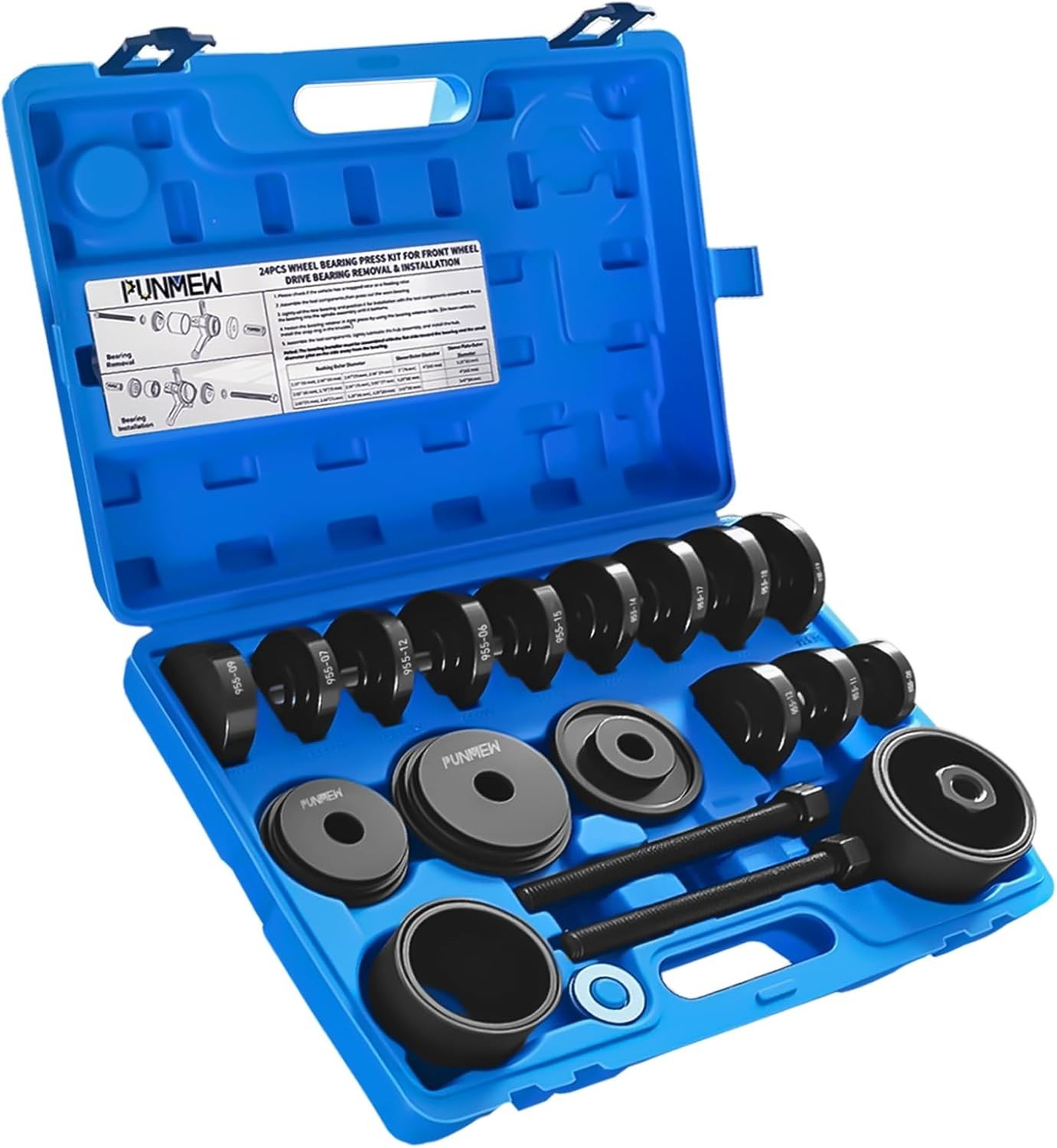Universal Wheel Bearing Removal Tool – 24pcs for Front-Wheel Drive Vehicles