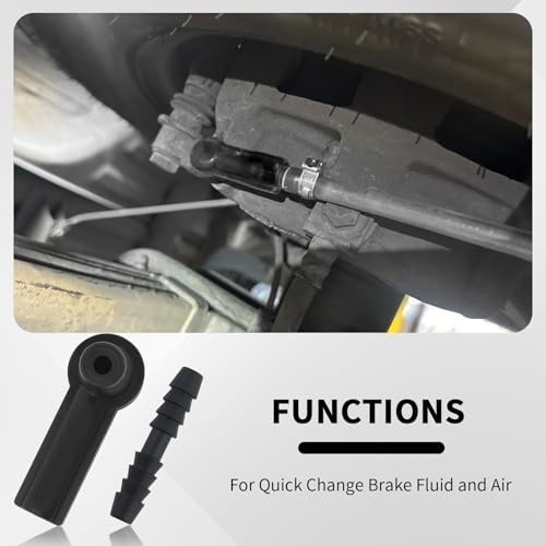 5PCS Brake Bleeder Kit Connector,Brake Fluid Bleeder Kit Bleeding Adapter Joi…