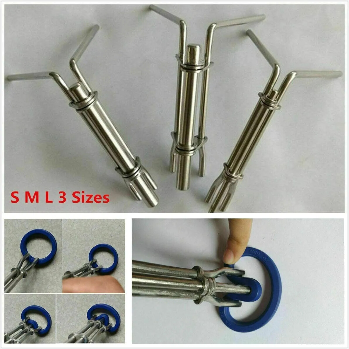 3 x J05321 Hydraulic Cylinder Piston Rod Seal U-cup Installation Tool Kit Set