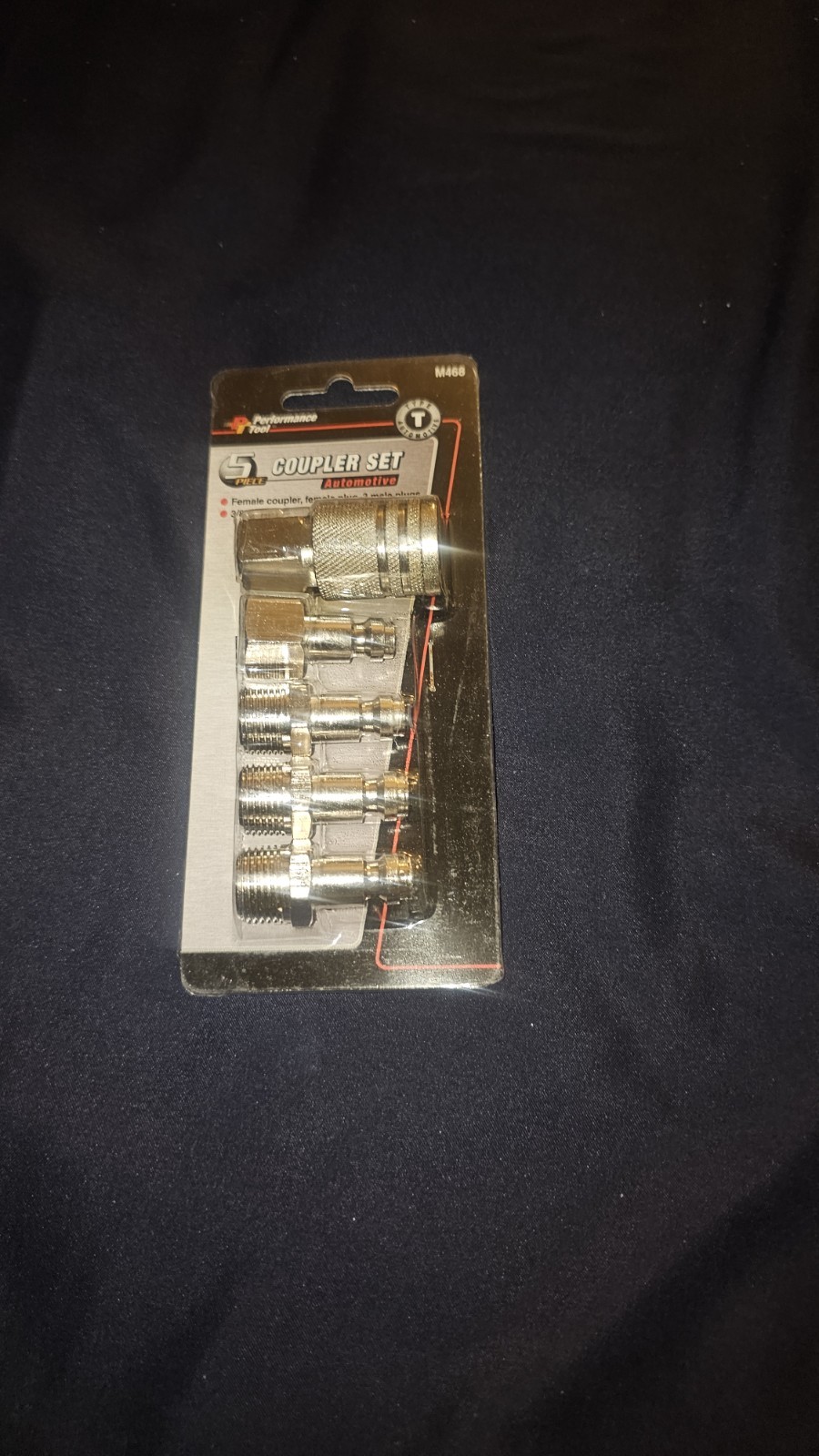 Performance Tool 5 Pc Coupler Set 3/8″NPT