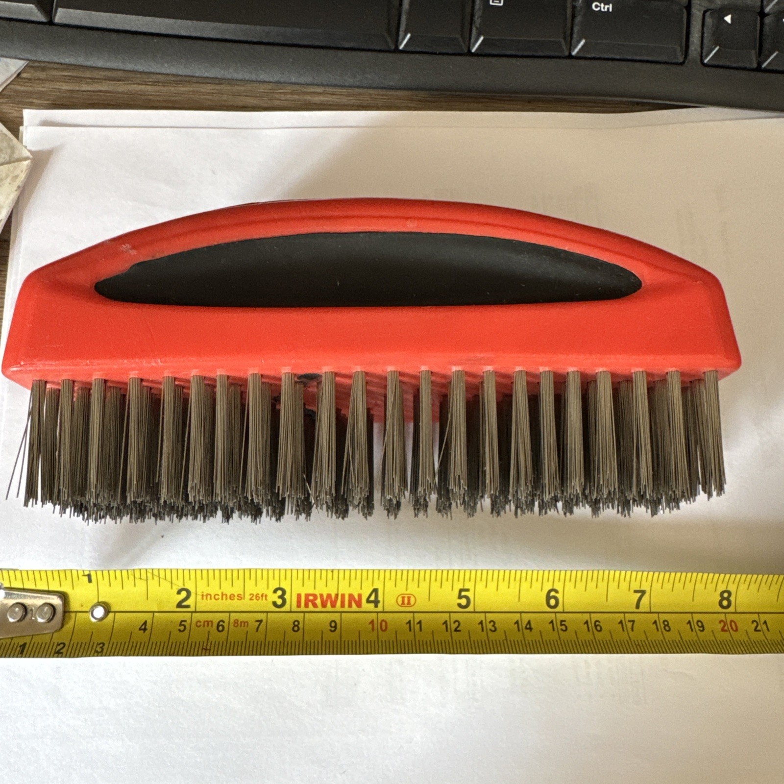 Snap On Large 6.5” X 2.5” Wire Brush Stainless Steel NEW