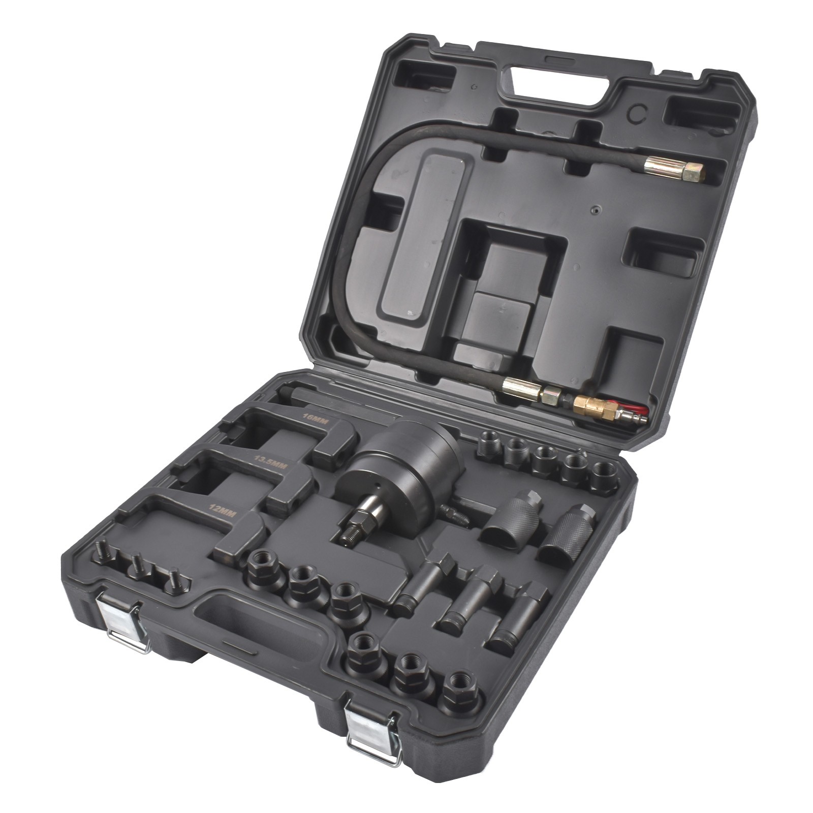 Air Powered Injector Extractor Tool Set Universal Fit with Complete Adapter Kit