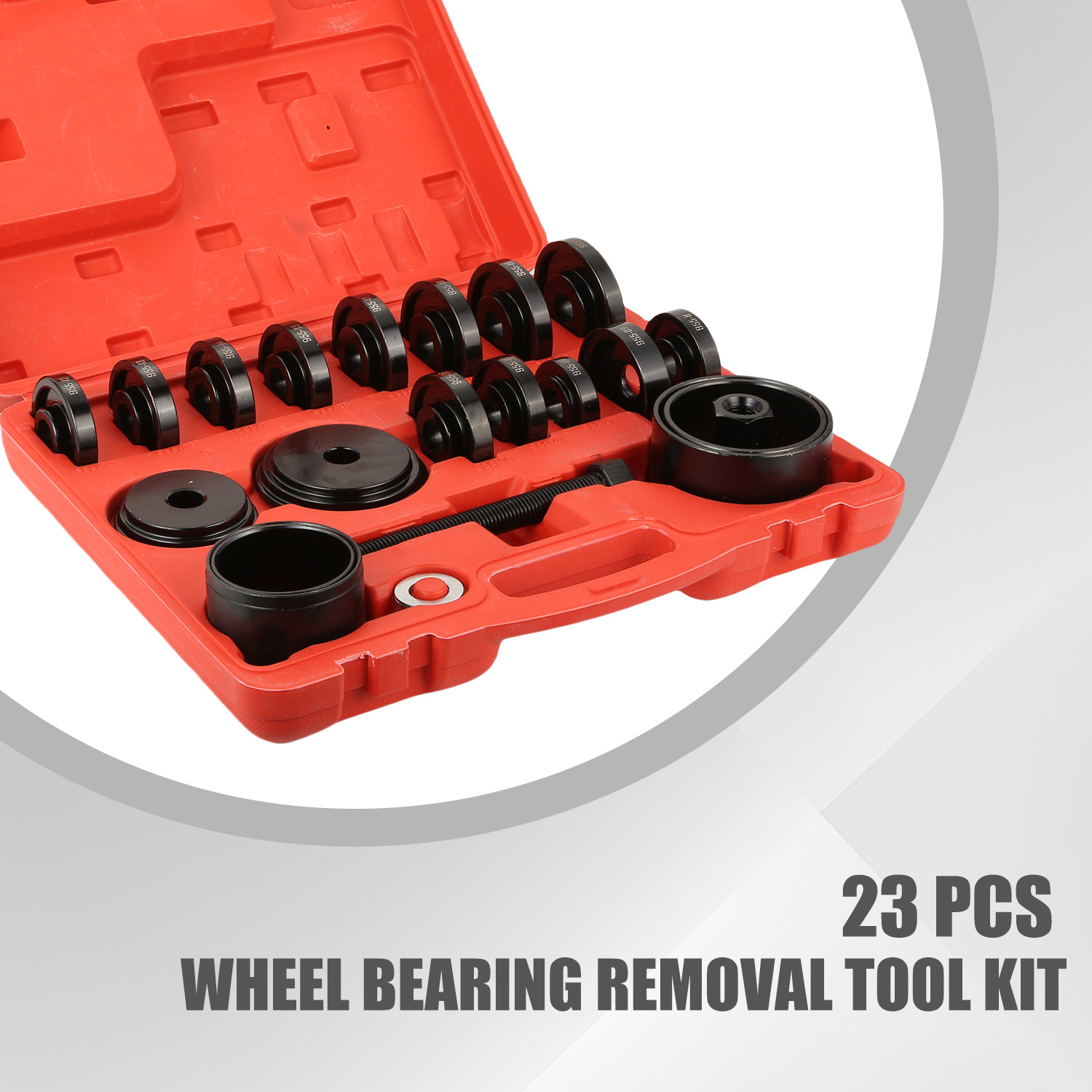 23pcs Front Wheel Drive Bearing Removal Installation Tool Puller Adapters Kit