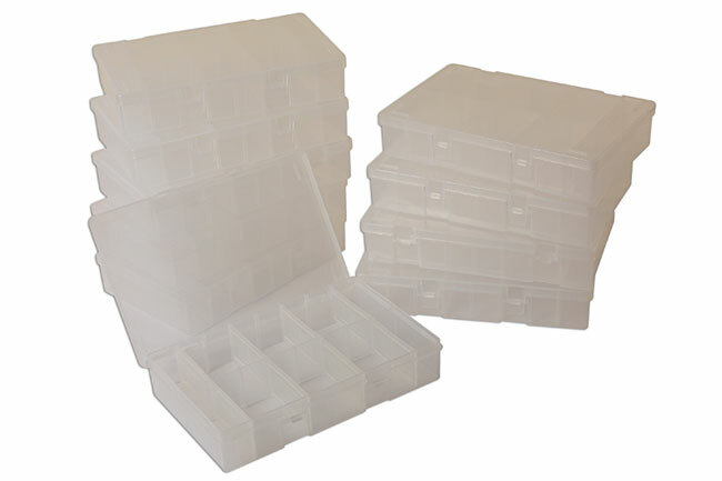 Connect 35019 Empty Assorted Boxes c/w 8 Dividers Pk 10