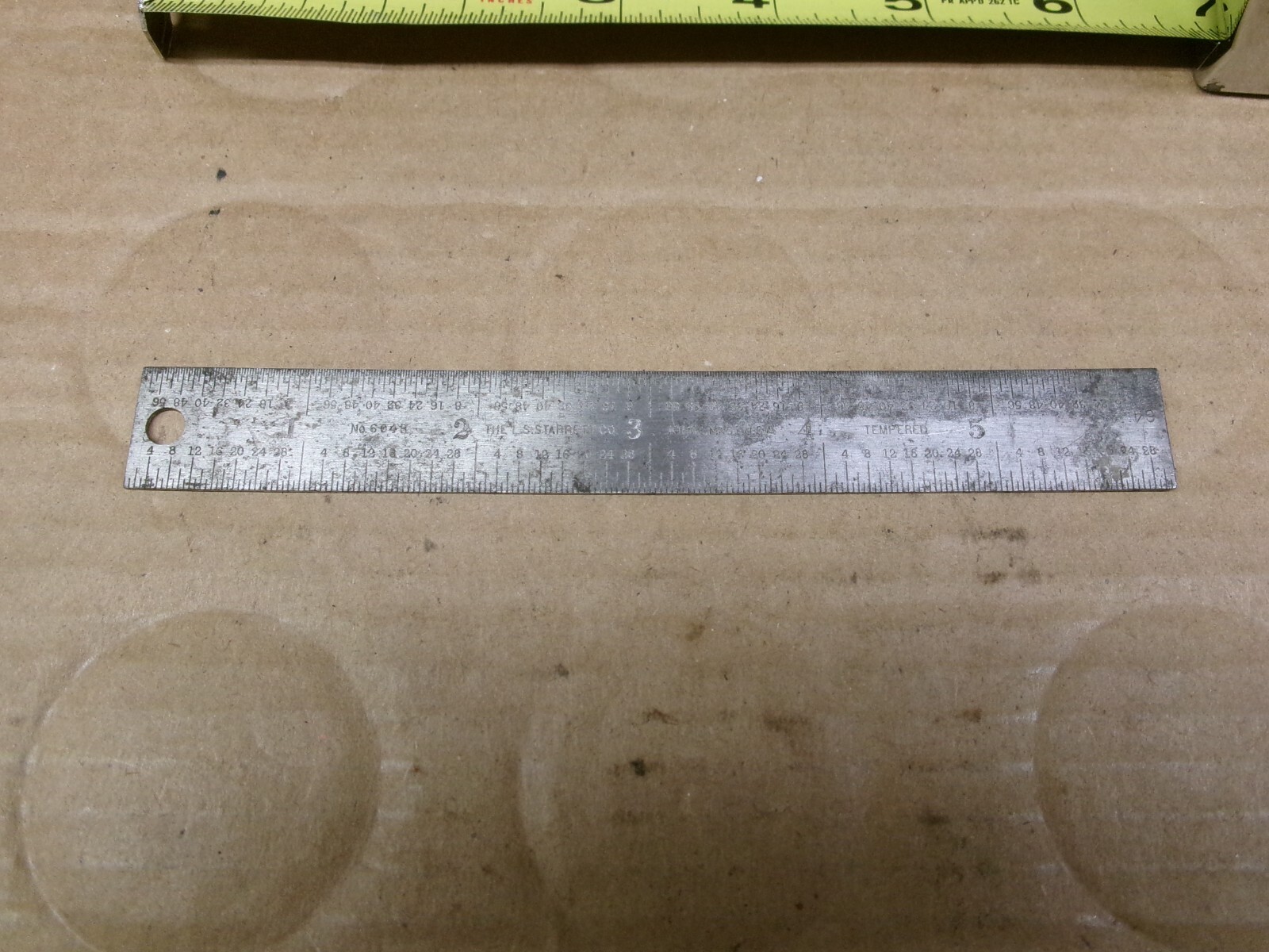 THE L.S. Starrett Co. 6″ No. C604R TEMPERED, ATHOL MASS. USA