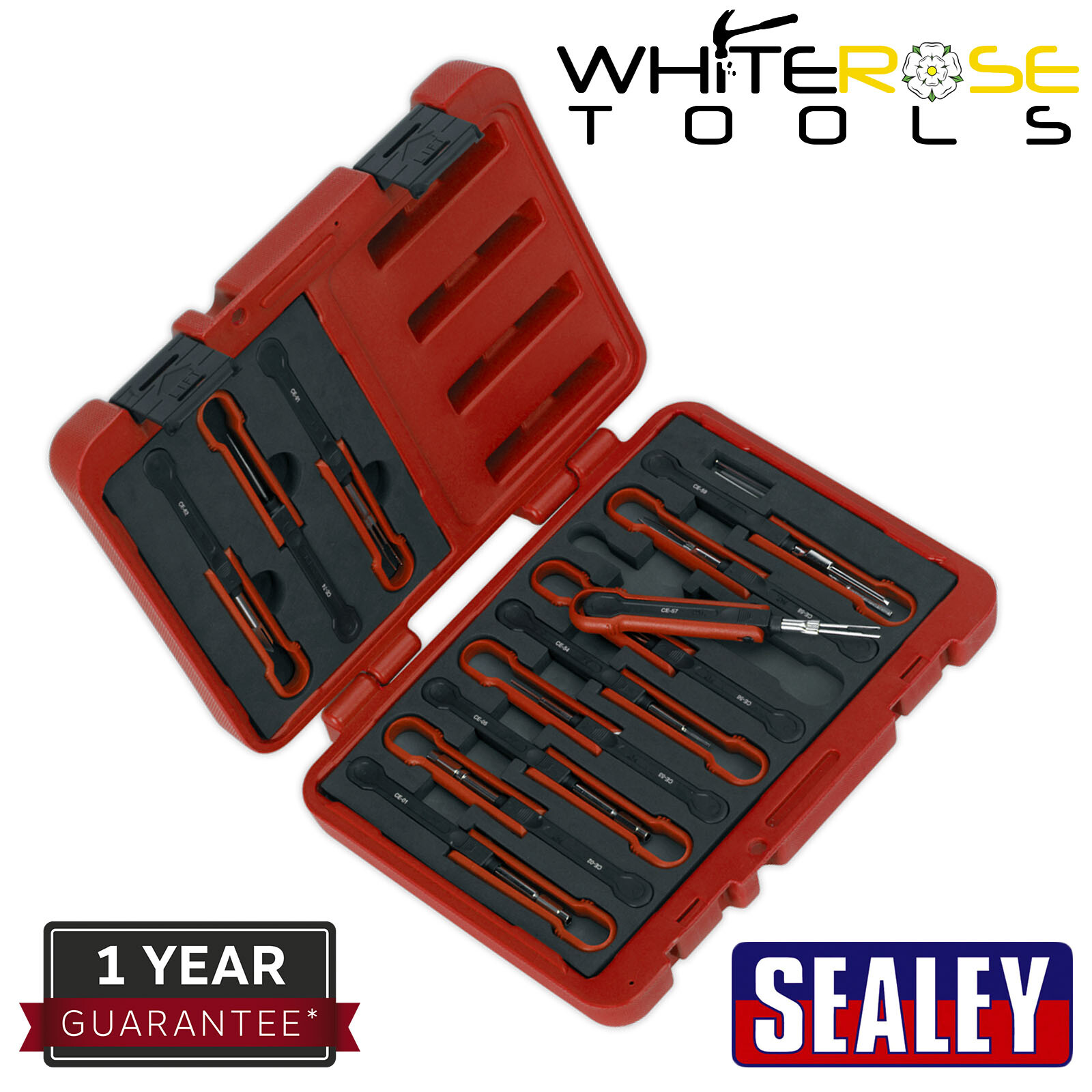 Sealey Universal Cable Ejection Tool Set 15pc Connector Tools Removal Automotive