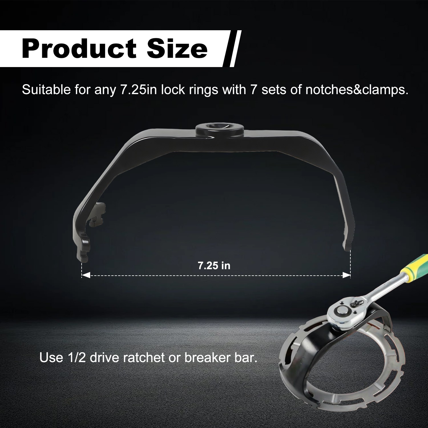 Fuel Tank Lock Ring Wrench Tool Pump Removal Installer for Challenger Charger SX