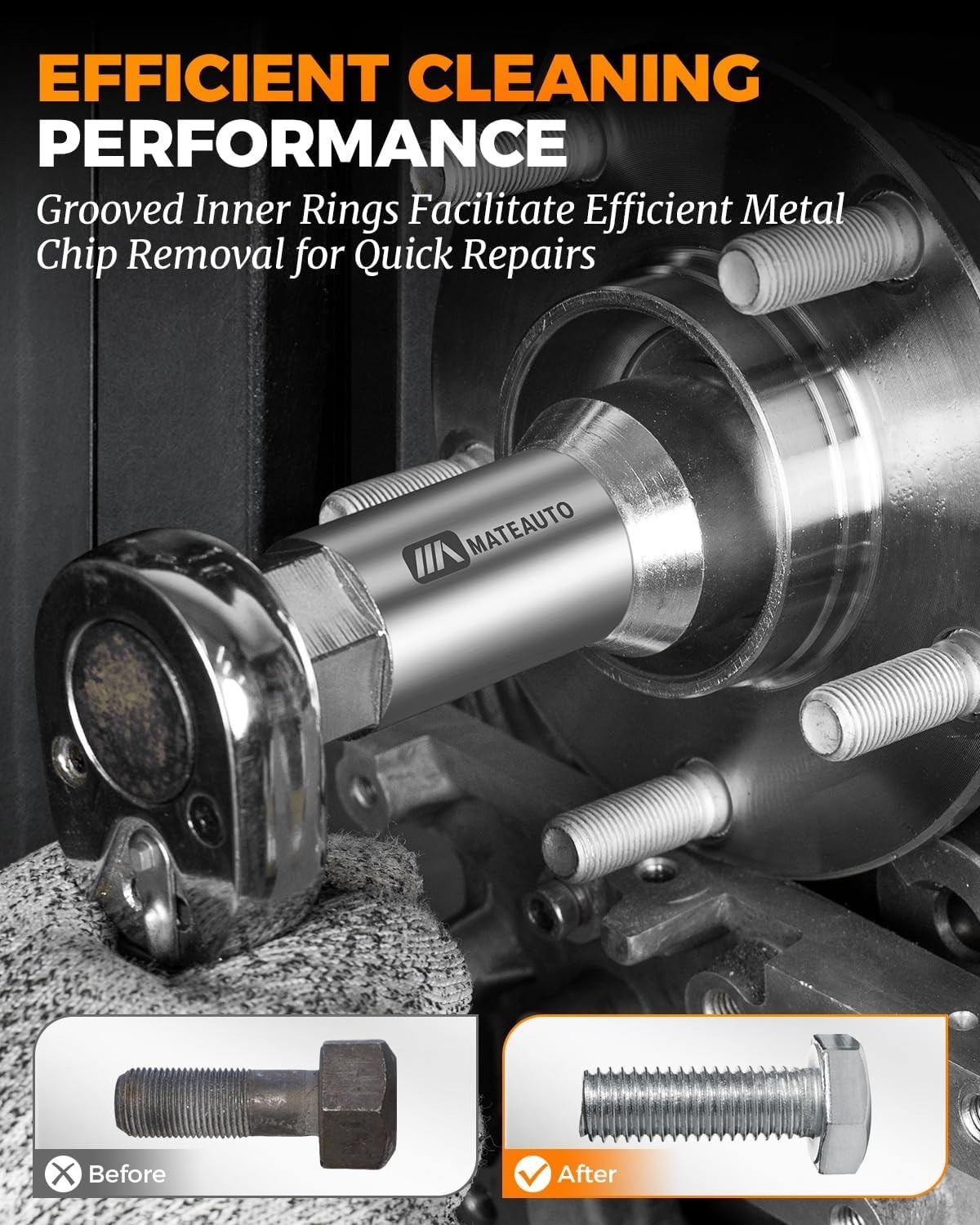 Precision 10-Piece Rethreading Tool Kit for Automotive & Machinery Applications