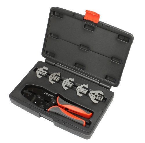 PERTRONIX IGNITION T3001 Ratchet Crimp Tool Kit, Quick Change, Steel
