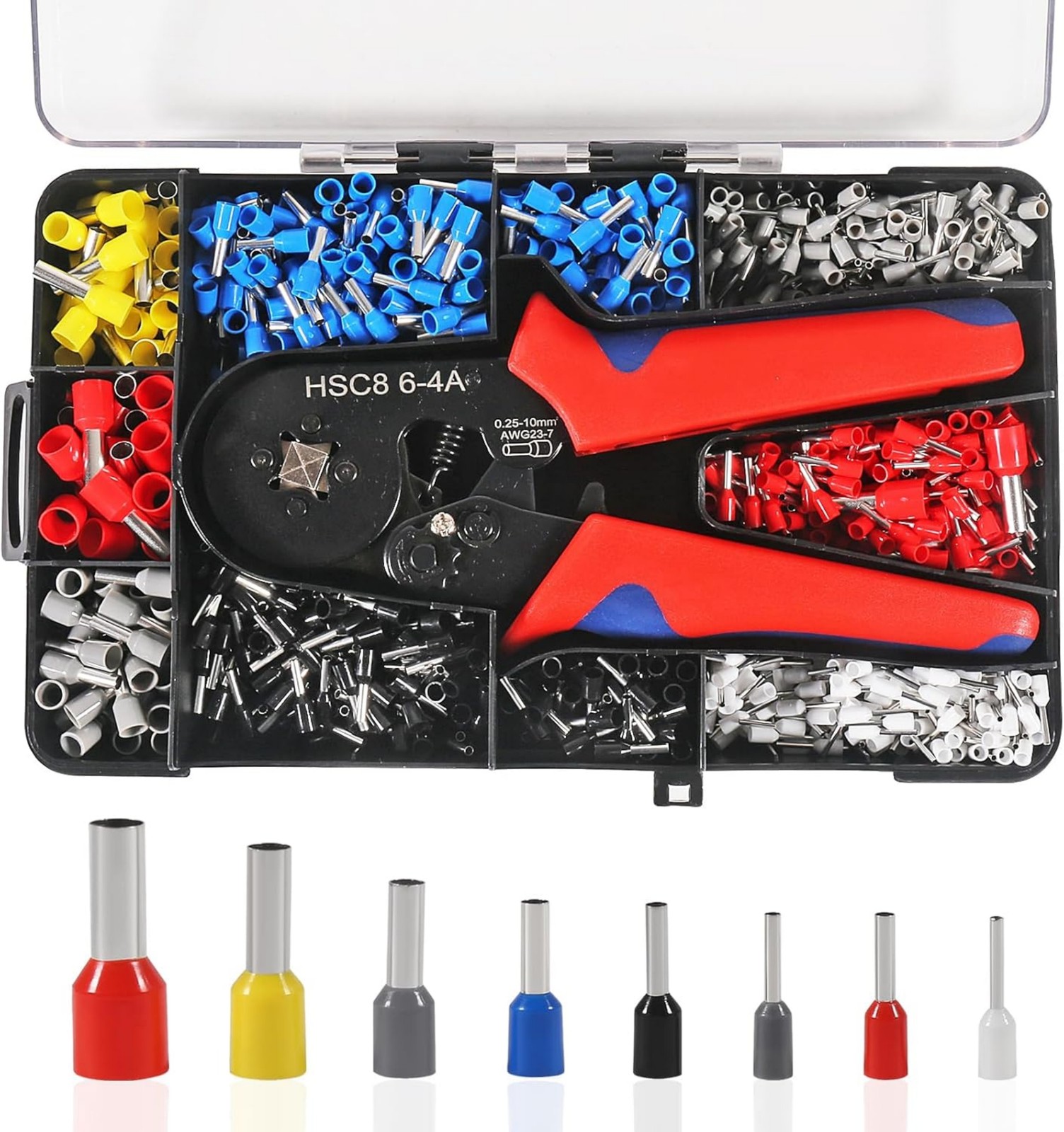 Crimping Pliers: Ferrule Crimping Tool With 1200pcs Terminal Wire Crimper Pliers