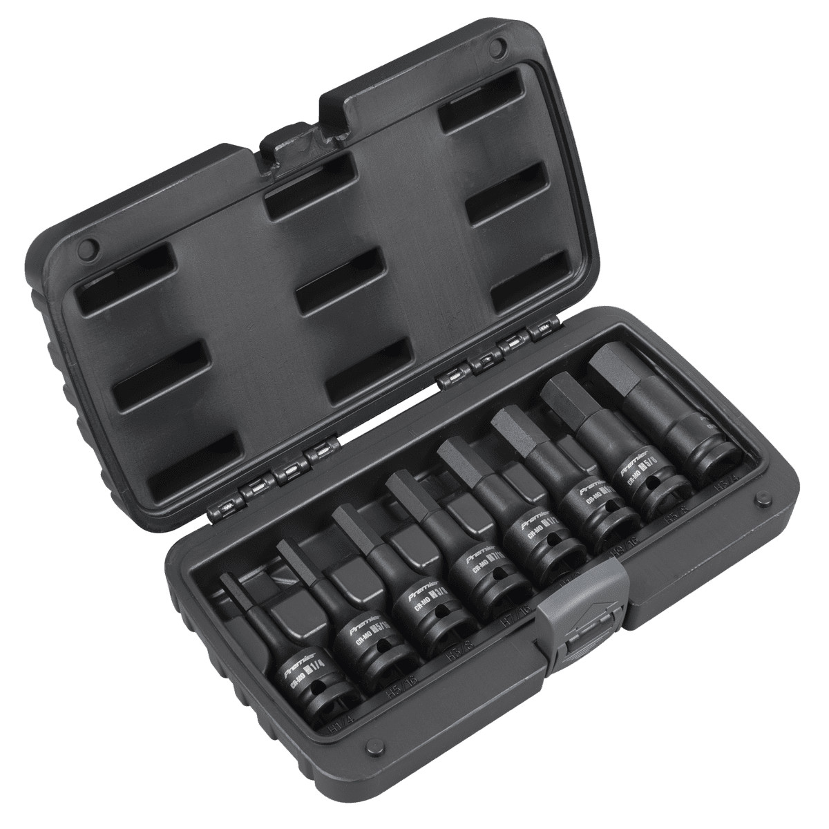 Sealey AK5600 Impact Hex Socket Bit Set 8pc 1/2″Sq Drive – Imperial