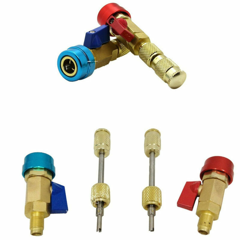 2PCS A/C Car Air Conditioning 1/4″ SAE Valve Core Needle Replace Tools kit