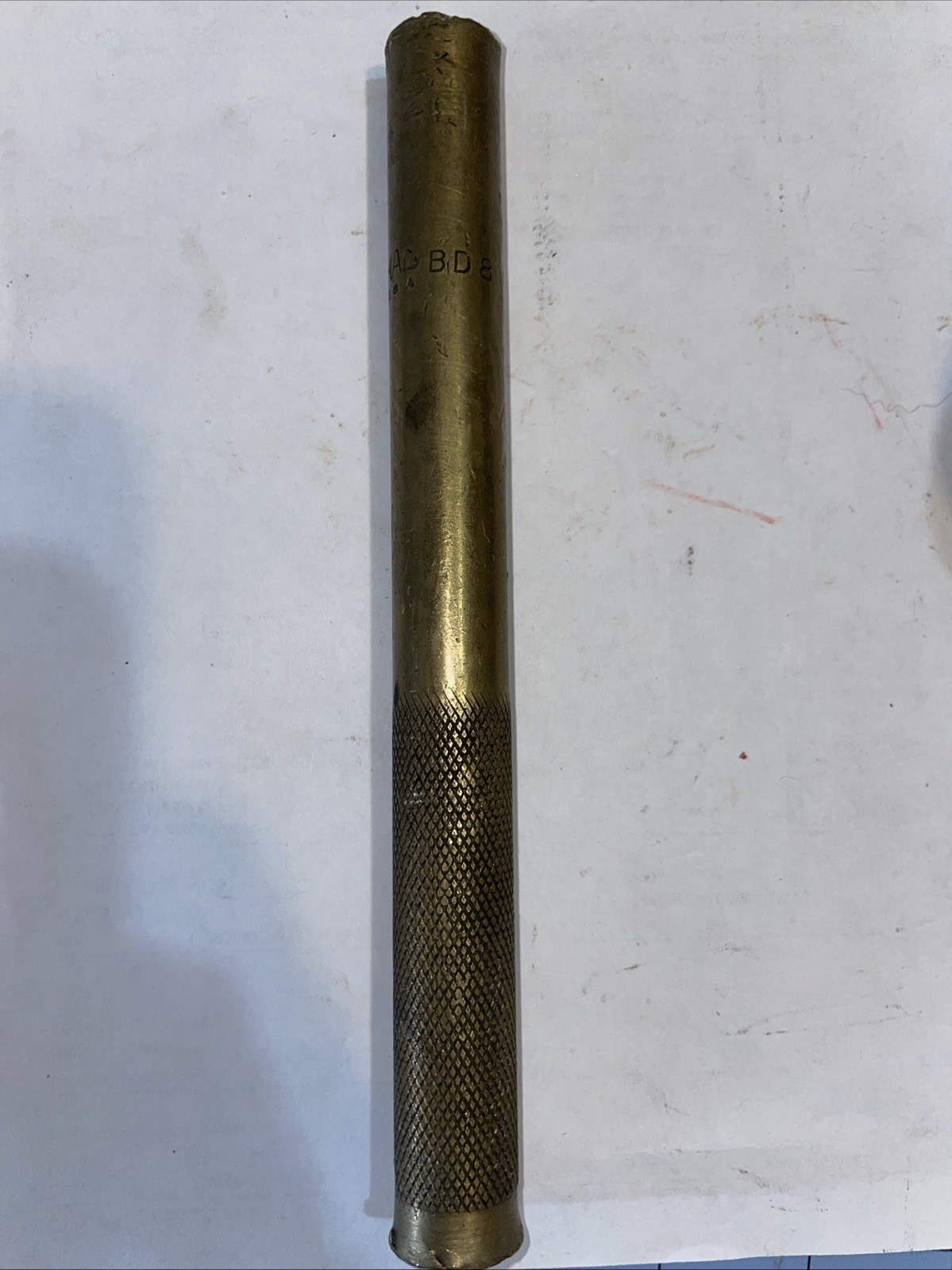Vintage Mac Tools BRASS DRIFT NON SPARKING PUNCH 3/4″ X 8 In BD8 Knurled Hand