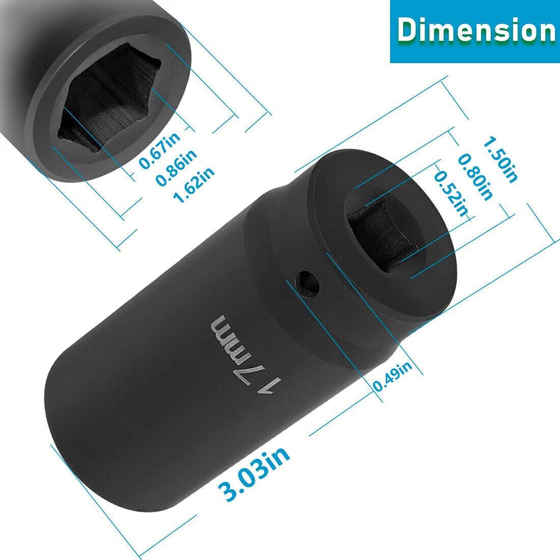 77060 17mm Harmonic Balancer Socket For Honda Engines Balancer Socket