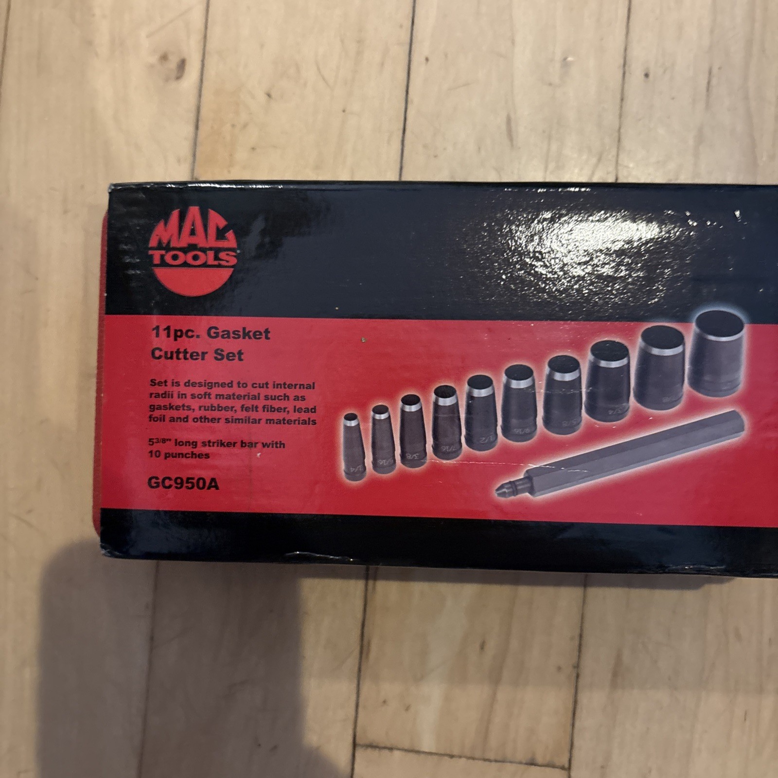 Mac Tools Gasket Cutter Set 11 Pc #GC950 w/ Case USA