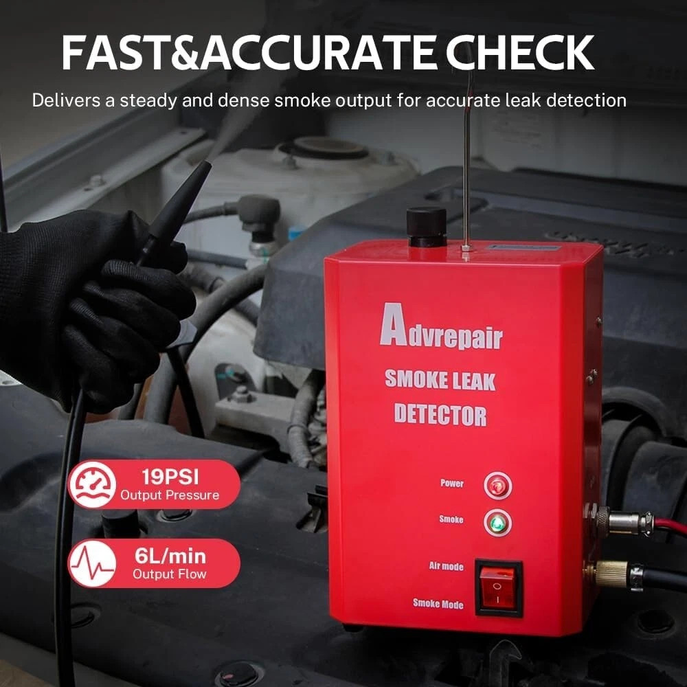 Automotive EVAP Smoke Machine Leak Tester Detector 12V DC Car Diagnostic Tool