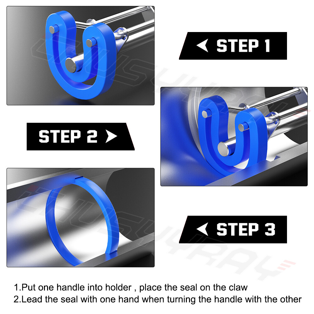 Hydraulic Cylinder Piston Rod Seal U-cup Installation Tool Kit Set Universal S+