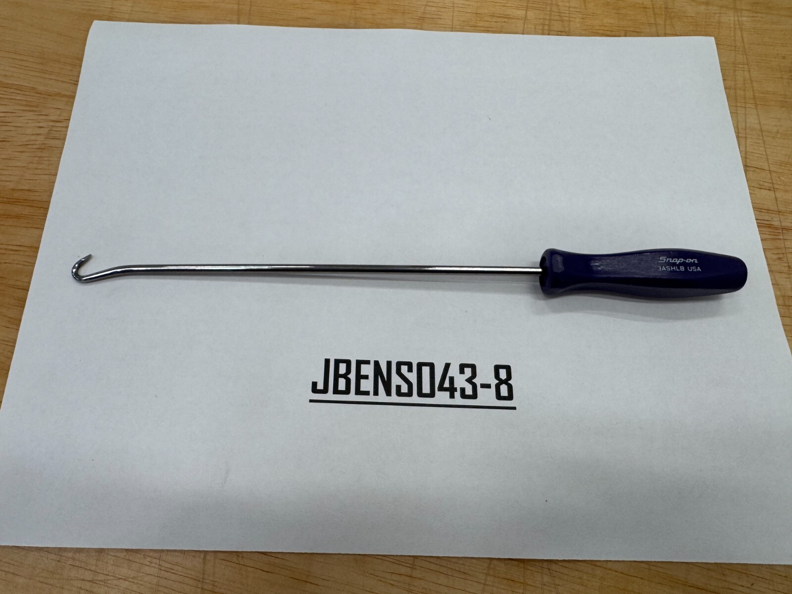 Snap-on Tools USA NEW RARE DARK PURPLE Mini Hard Grip Long Hook Pick 3ASHLBDP
