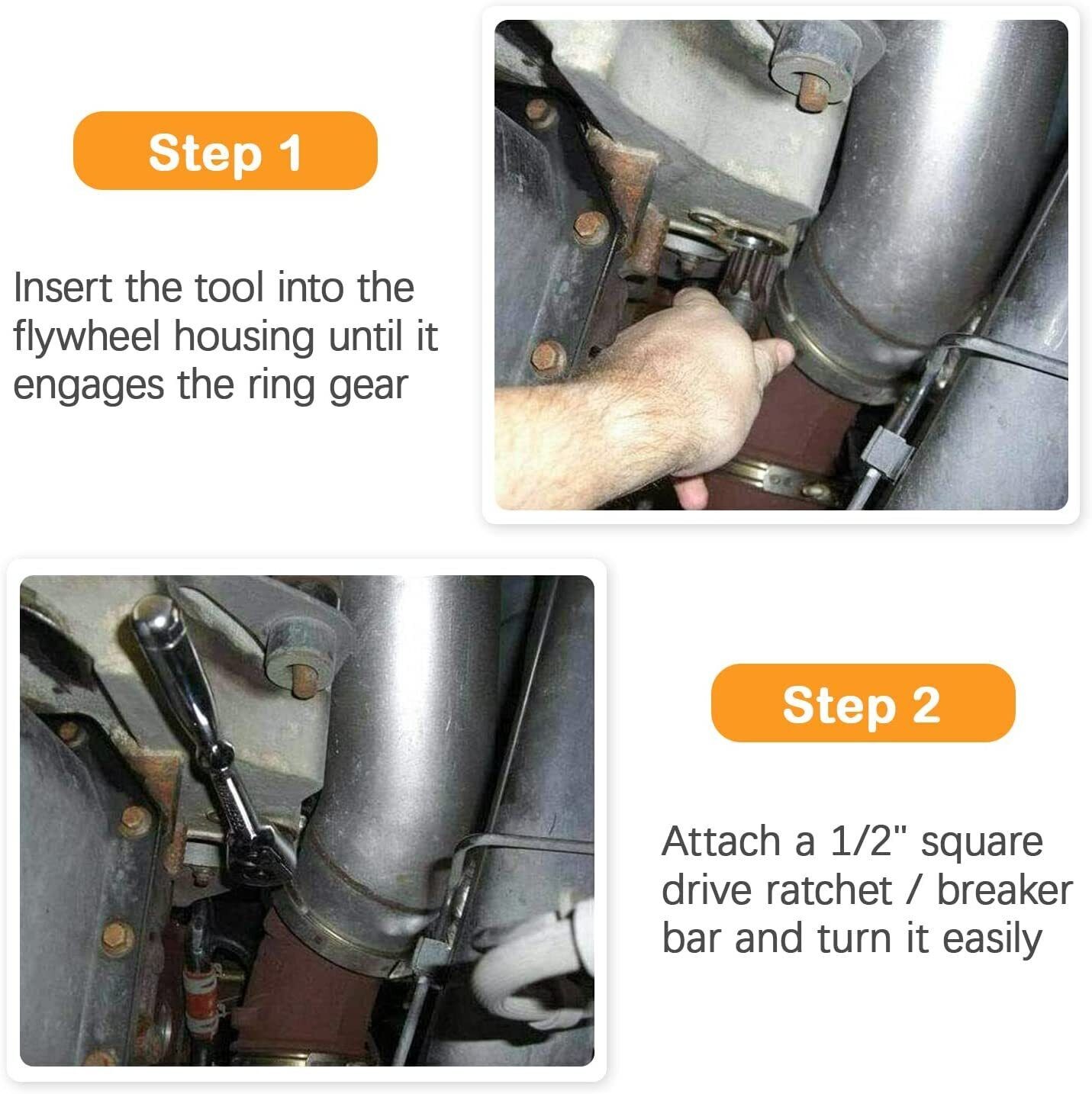 Engine Barring Tool for Cummins B/C Series & Dodge Pickup 3.9L, 5.9L, 6.7L &8.3L