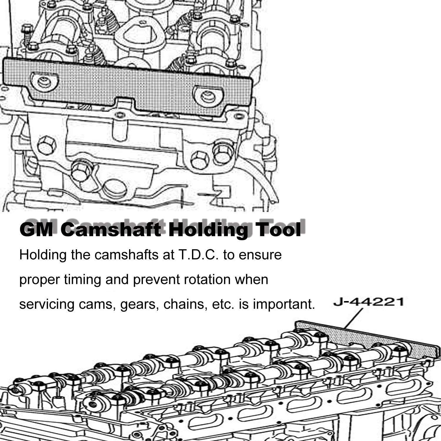 Camshaft Holding Retaining Tool Cam Holder for J-44221 2004-2006 Chevrolet Color