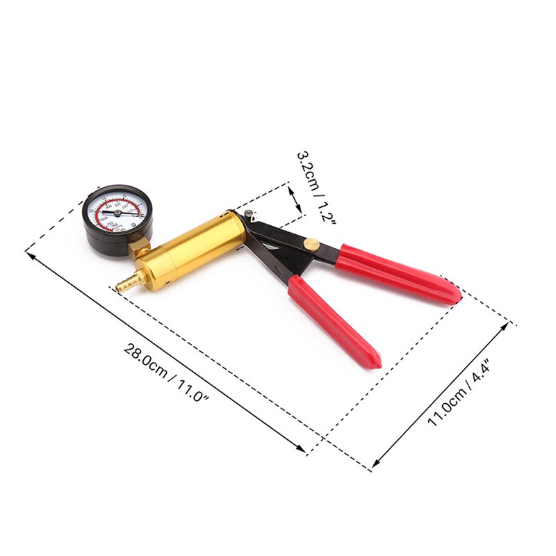 HandHeld Vacuum Pressure Pump Tester Set Brake Fluid Bleeder Bleeding Kit w/Case